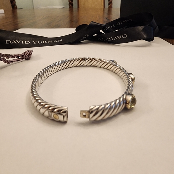 David Yurman Prasiolite hinge bracelet - Picture 8 of 8
